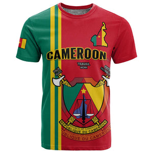 Cameroon Happy Unity Day Cameroun Coat Of Arms T shirt