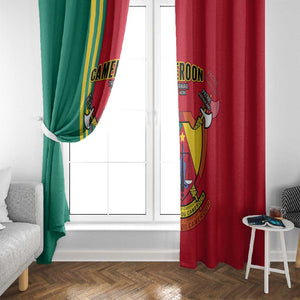 Cameroon Happy Unity Day Cameroun Coat Of Arms Window Curtain