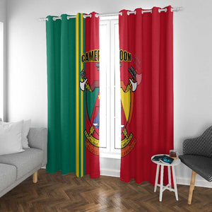 Cameroon Happy Unity Day Cameroun Coat Of Arms Window Curtain