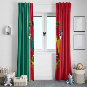 Cameroon Happy Unity Day Cameroun Coat Of Arms Window Curtain