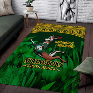 South Africa Rugby Area Rug Go Bokke World Cup Champions History