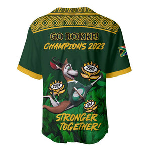 South Africa Rugby Baseball Jersey Go Bokke World Cup Champions History