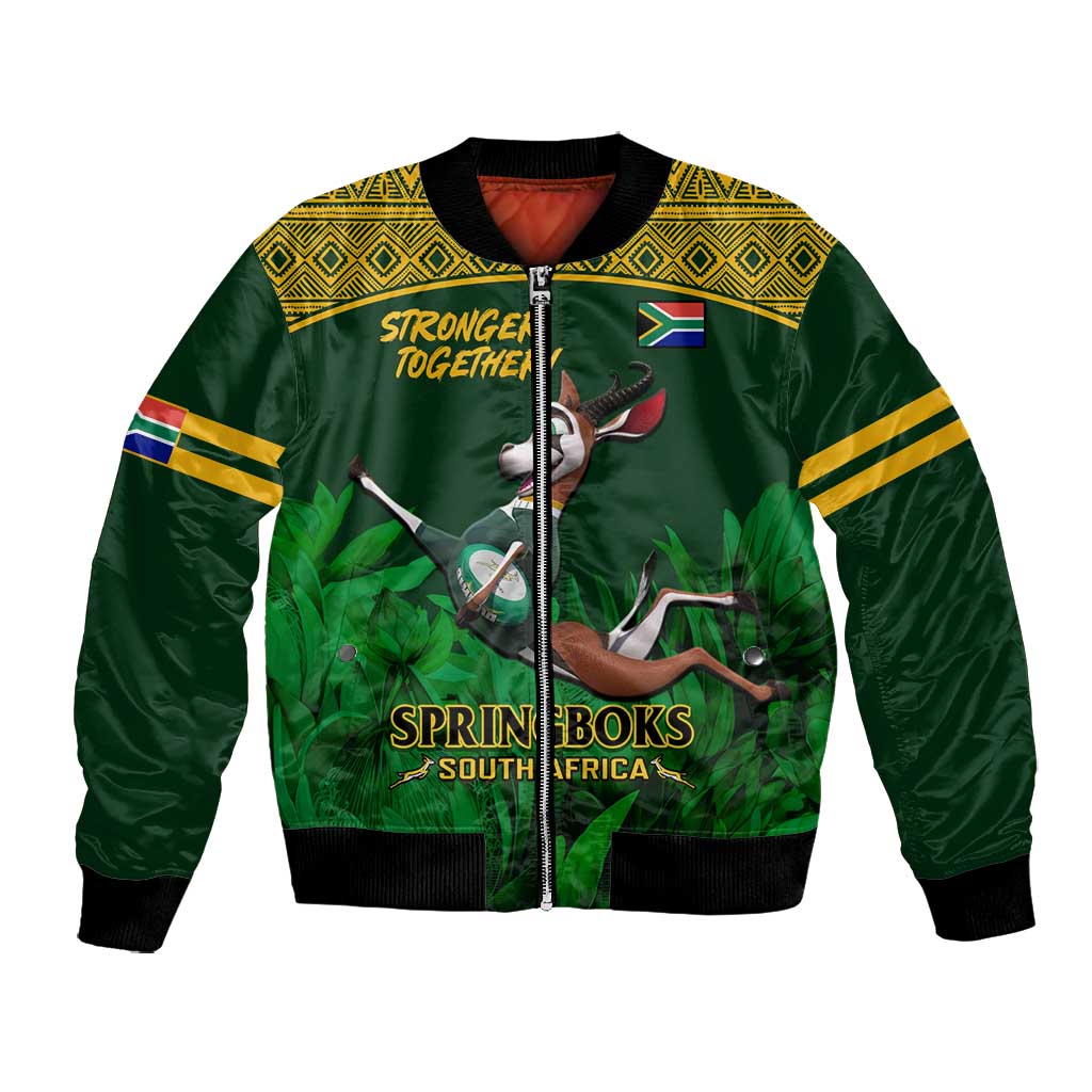 South Africa Rugby Bomber Jacket Go Bokke World Cup Champions History