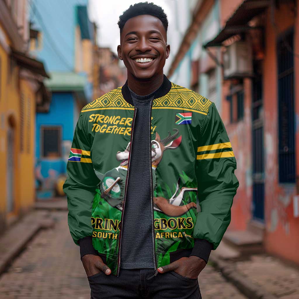 South Africa Rugby Bomber Jacket Go Bokke World Cup Champions History