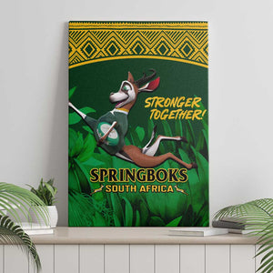 South Africa Rugby Canvas Wall Art Go Bokke World Cup Champions History