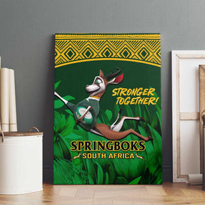 South Africa Rugby Canvas Wall Art Go Bokke World Cup Champions History