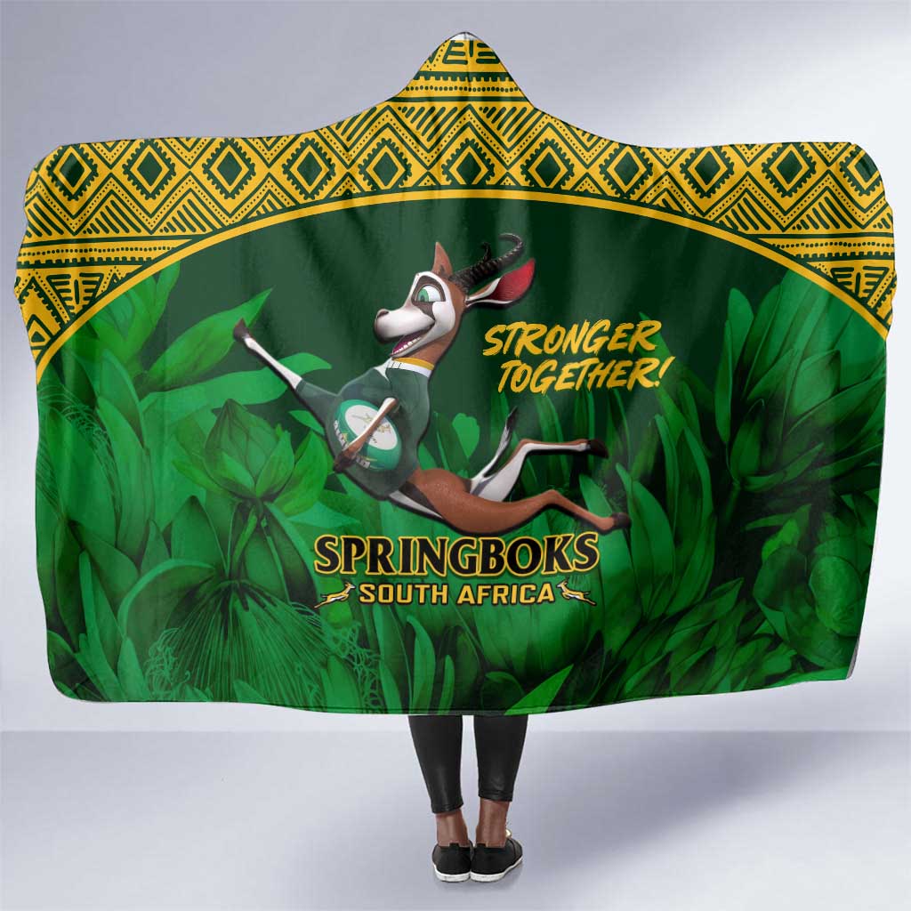 South Africa Rugby Hooded Blanket Go Bokke World Cup Champions History