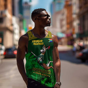 South Africa Rugby Men Tank Top Go Bokke World Cup Champions History