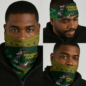 South Africa Rugby Neck Gaiter Go Bokke World Cup Champions History LT14