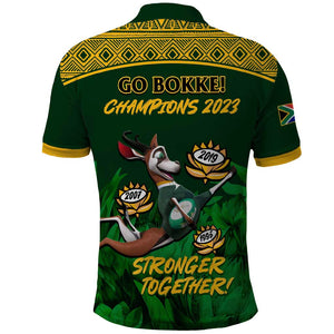 South Africa Rugby Polo Shirt Go Bokke World Cup Champions History