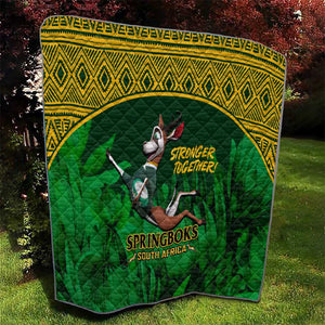 South Africa Rugby Quilt Go Bokke World Cup Champions History