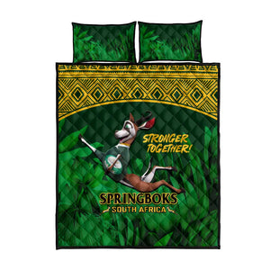 South Africa Rugby Quilt Bed Set Go Bokke World Cup Champions History