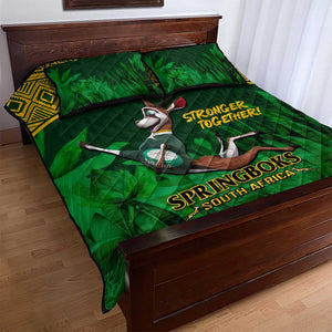 South Africa Rugby Quilt Bed Set Go Bokke World Cup Champions History