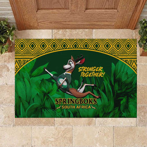 South Africa Rugby Rubber Doormat Go Bokke World Cup Champions History