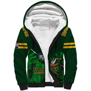 South Africa Rugby Sherpa Hoodie Go Bokke World Cup Champions History