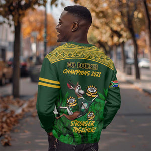 South Africa Rugby Sweatshirt Go Bokke World Cup Champions History