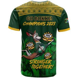 South Africa Rugby T shirt Go Bokke World Cup Champions History