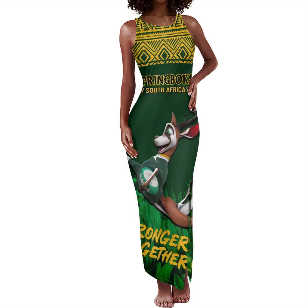 South Africa Rugby Tank Maxi Dress Go Bokke World Cup Champions History