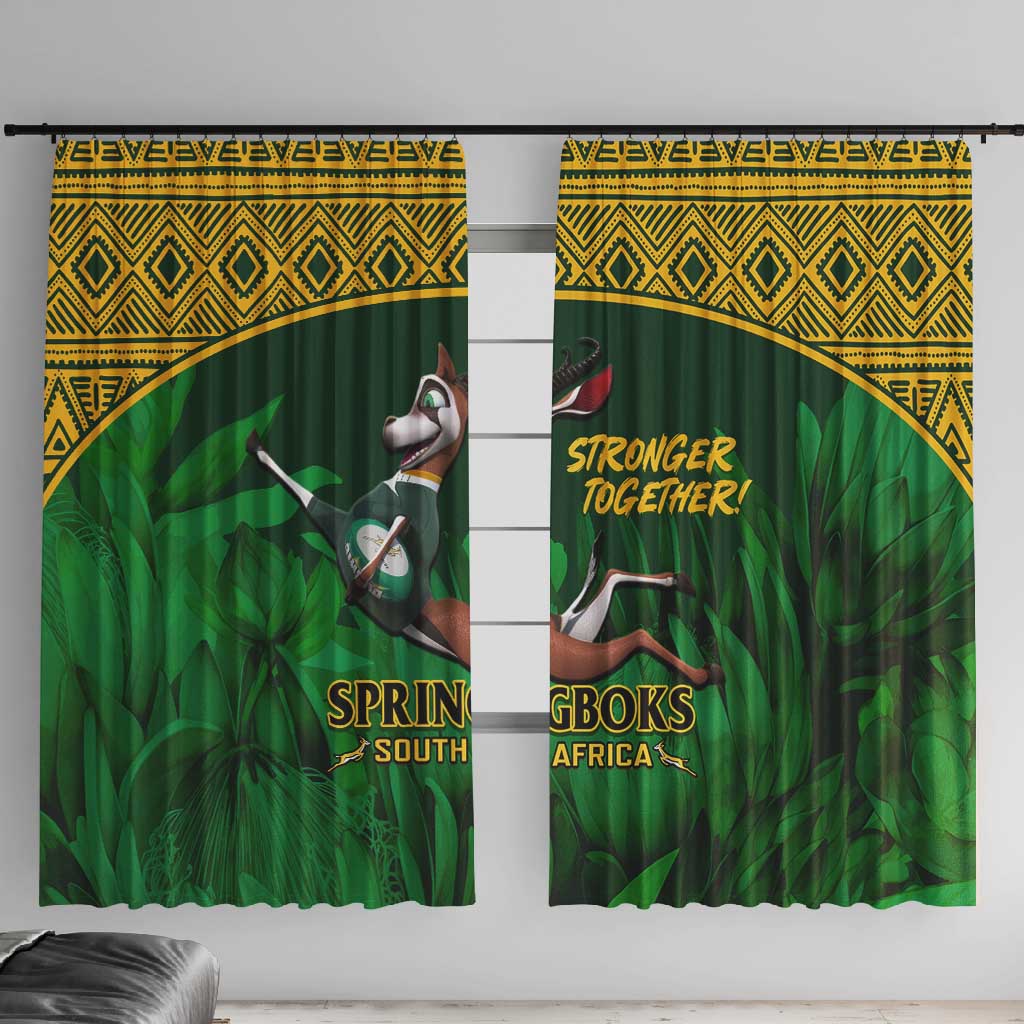 South Africa Rugby Window Curtain Go Bokke World Cup Champions History