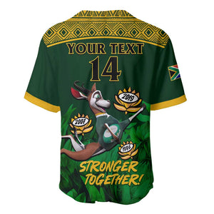 Custom South Africa Rugby Baseball Jersey Go Bokke World Cup Champions History