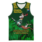 Custom South Africa Rugby Basketball Jersey Go Bokke World Cup Champions History LT14