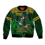 Custom South Africa Rugby Bomber Jacket Go Bokke World Cup Champions History