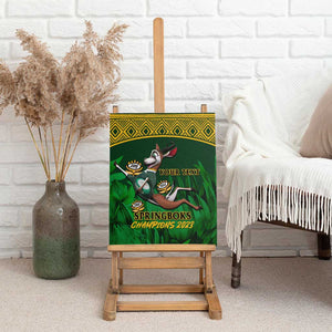 Custom South Africa Rugby Canvas Wall Art Go Bokke World Cup Champions History