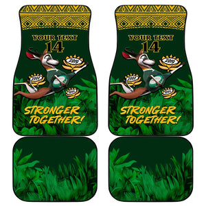 Custom South Africa Rugby Car Mats Go Bokke World Cup Champions History