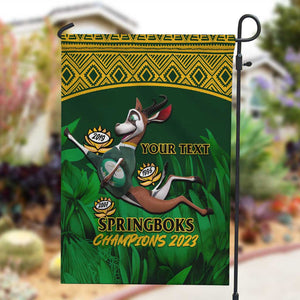 Custom South Africa Rugby Garden Flag Go Bokke World Cup Champions History