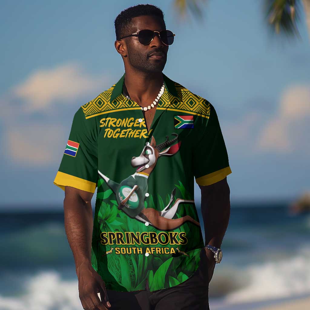 Custom South Africa Rugby Hawaiian Shirt Go Bokke World Cup Champions History