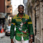 Custom South Africa Rugby Long Sleeve Button Shirt Go Bokke World Cup Champions History