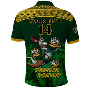 Custom South Africa Rugby Polo Shirt Go Bokke World Cup Champions History