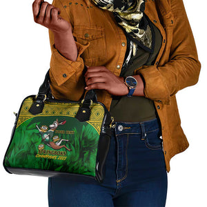 Custom South Africa Rugby Shoulder Handbag Go Bokke World Cup Champions History