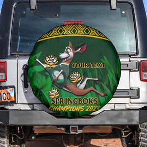 Custom South Africa Rugby Spare Tire Cover Go Bokke World Cup Champions History