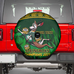 Custom South Africa Rugby Spare Tire Cover Go Bokke World Cup Champions History