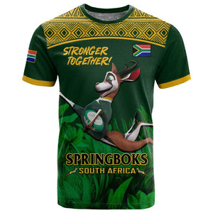 Custom South Africa Rugby T shirt Go Bokke World Cup Champions History