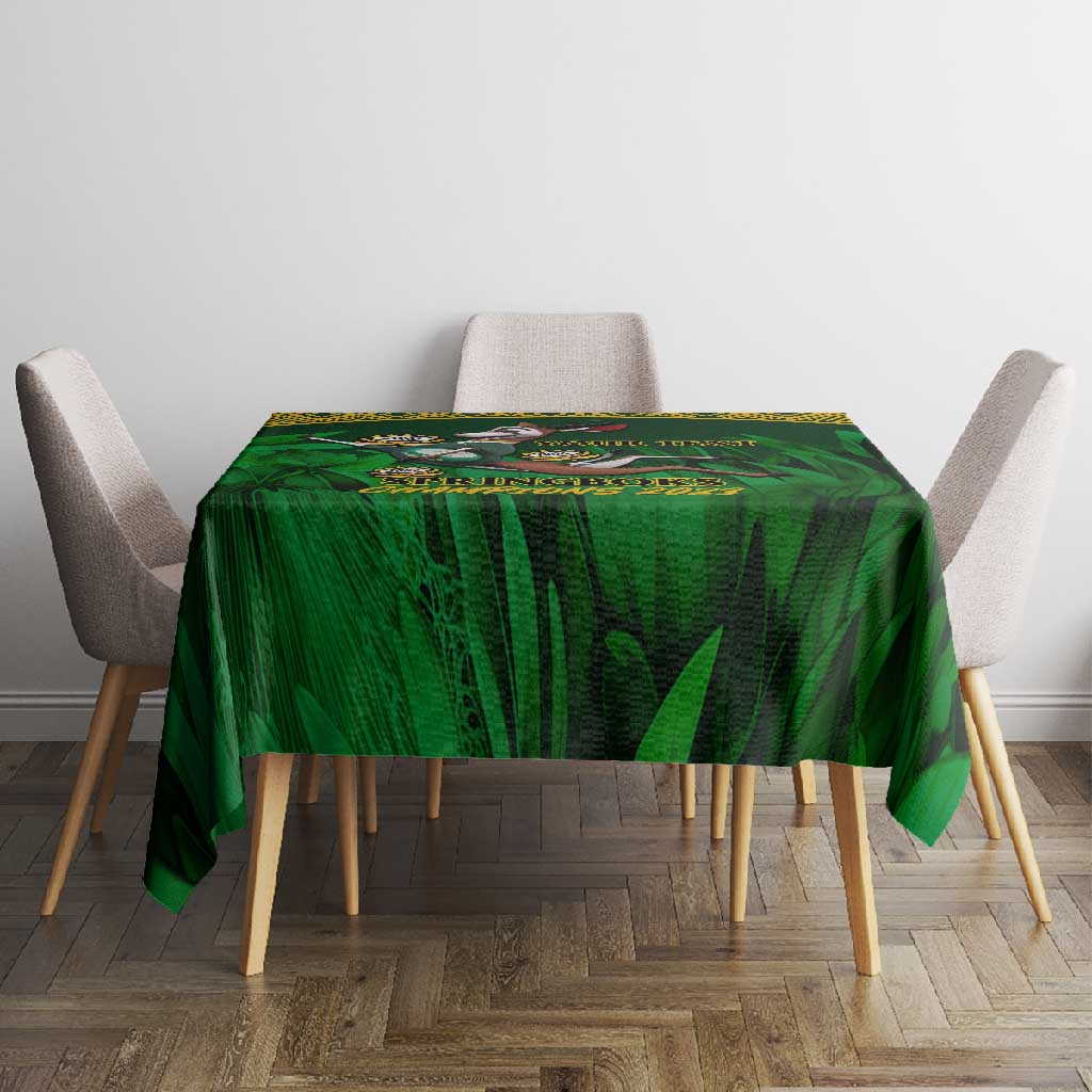Custom South Africa Rugby Tablecloth Go Bokke World Cup Champions History