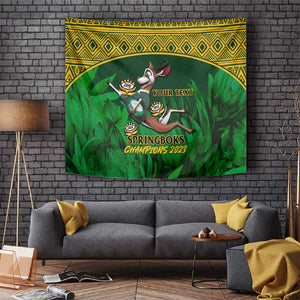 Custom South Africa Rugby Tapestry Go Bokke World Cup Champions History