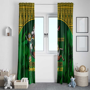 Custom South Africa Rugby Window Curtain Go Bokke World Cup Champions History