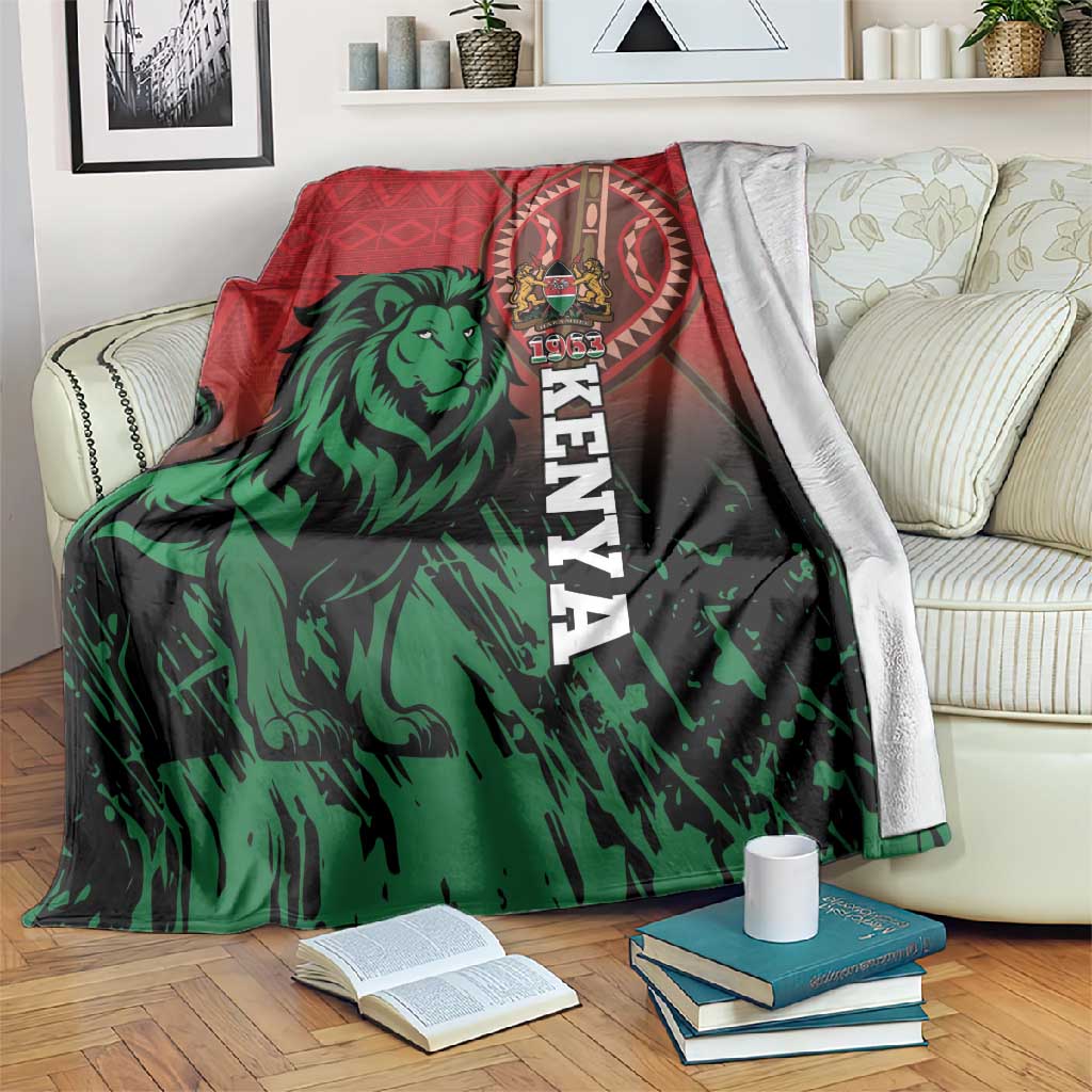 Kenya Independence Day Blanket Jamhuri ya Kenya 1963 - African Pattern