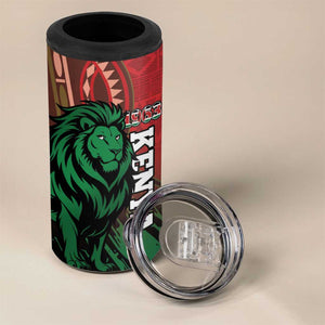 Kenya Independence Day 4 in 1 Can Cooler Tumbler Jamhuri ya Kenya 1963 - African Pattern