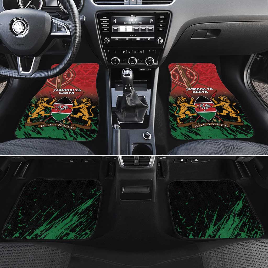 Kenya Independence Day Car Mats Jamhuri ya Kenya 1963 - African Pattern