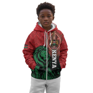 Kenya Independence Day Kid Hoodie Jamhuri ya Kenya 1963 - African Pattern