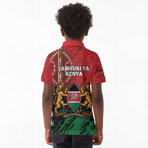 Kenya Independence Day Kid Polo Shirt Jamhuri ya Kenya 1963 - African Pattern