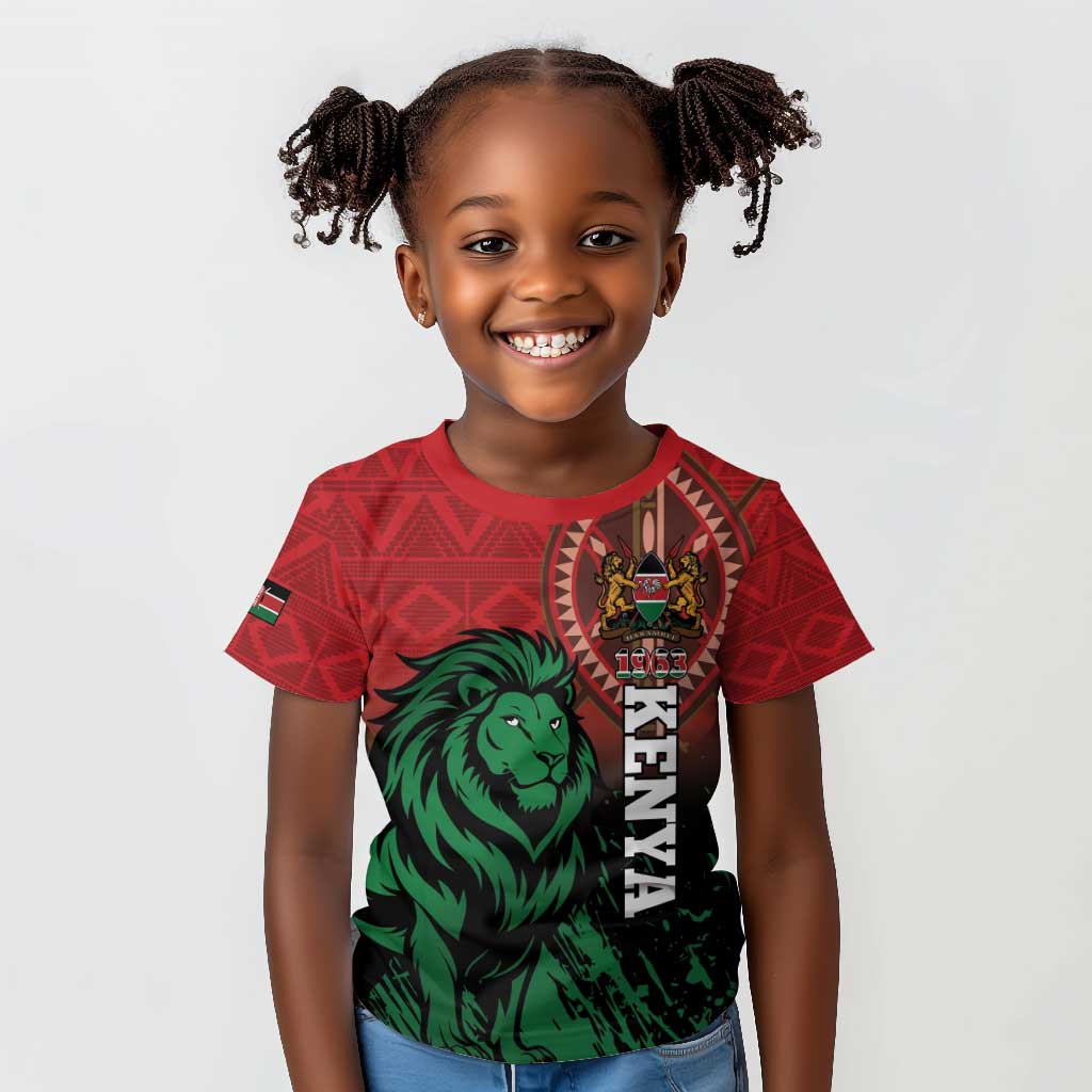 Kenya Independence Day Kid T shirt Jamhuri ya Kenya 1963 - African Pattern