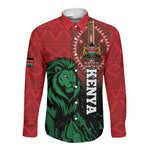 Kenya Independence Day Long Sleeve Button Shirt Jamhuri ya Kenya 1963 - African Pattern
