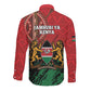 Kenya Independence Day Long Sleeve Button Shirt Jamhuri ya Kenya 1963 - African Pattern