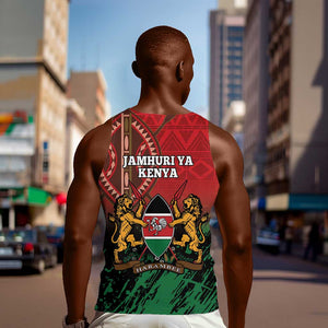 Kenya Independence Day Men Tank Top Jamhuri ya Kenya 1963 - African Pattern