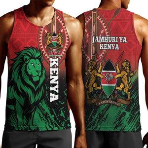 Kenya Independence Day Men Tank Top Jamhuri ya Kenya 1963 - African Pattern