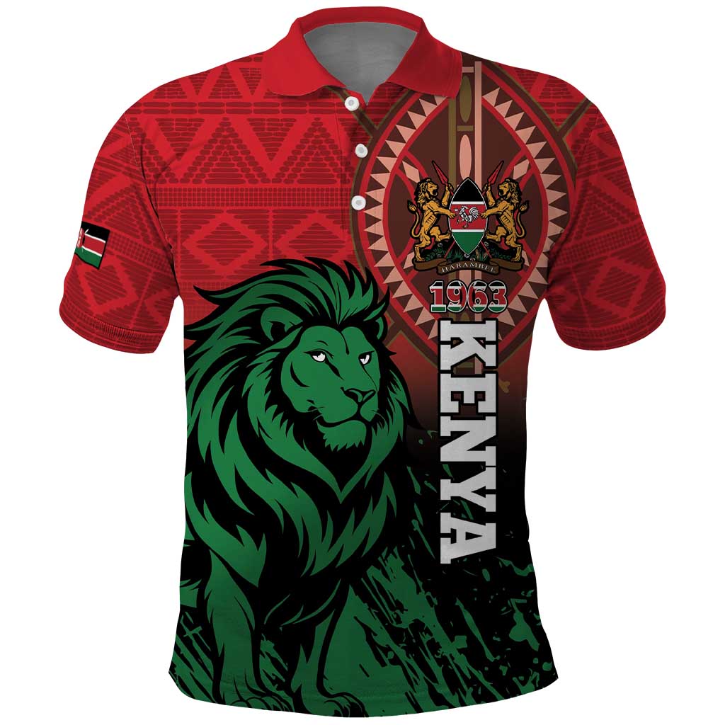 Kenya Independence Day Polo Shirt Jamhuri ya Kenya 1963 - African Pattern